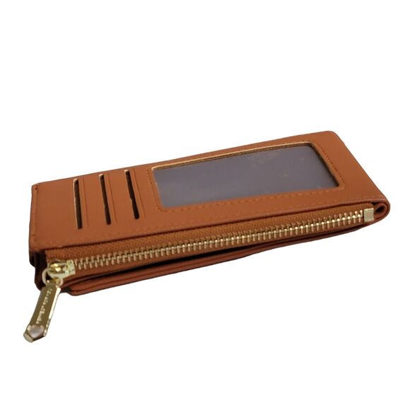 Weichen RFID Card Holder Wallet Brown Faux Leather‎ Folding Snap Closure ID - Picture 7 of 14